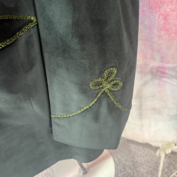 Vintage📌Gorgeous High-Quality Workmanship Plus Size Velvet Lady Jacket -Blazer - Picture 7 of 16